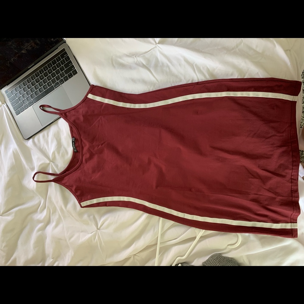 Shein maroon pencil mini dress